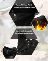 Botas De Invierno Para Hombre Resistente Al Agua Y Antideslizante Zapatillas De Nieve Para Senderismo Y Trabajo Cubierta Media Casual Para Exterior - details 6