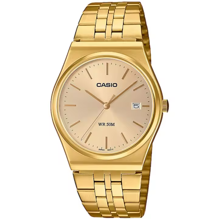 Casio MTP-B145G-9AVEF - Reloj de Hombre con Correa de Acero Inoxidable, Acabado IP y Fecha - 1
