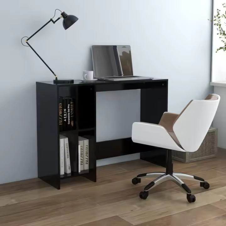 Escorio para portátil Negro 102,5x35x75 cm Madera Multicapa - 1