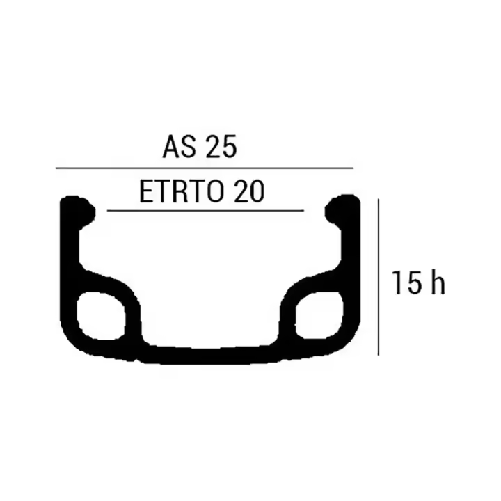 Mvtek Llanta Sport R 1.5/8´´ Plateado Llantas - 1