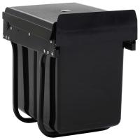 vidaXL Cubo de basura extraíble en armario de cocina cierre suave 20 L - details 1