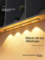 Luz LED Blanco/ Negro Recargable USB Con Sensor De Movimiento Para Iluminación De Armarios Y Cocinas Tamaños 20CM/30CM/40CM/50CM - details 0