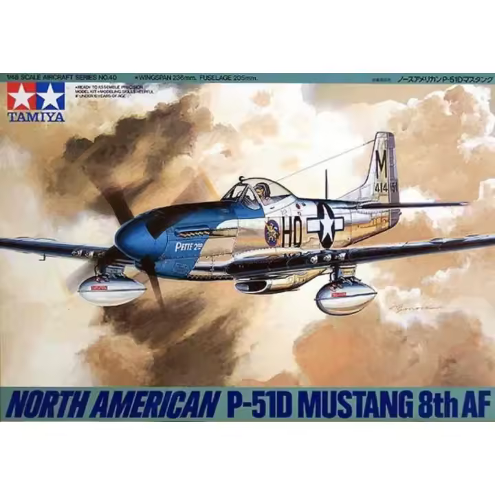 Caza USA North American P-51D Mustang Tamiya-61040 - 1
