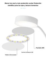 Lámpara De Escritorio LED Táctil Recargable USB Con 3 Niveles De Iluminación Protección Ocular Plegable Para Dormitorio Luz Nocturna Para Mesa - details 4