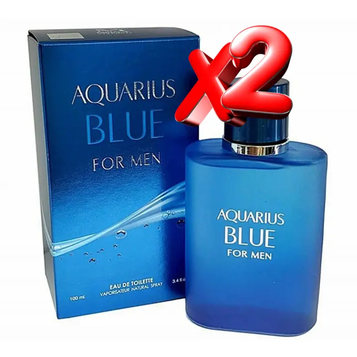 2 UNIDADES Aquarius Blue Eau de Toilette para hombre 100ml Montage Brands Fragancia inspirada en otros perfumes Pour Homme Colonia - 1
