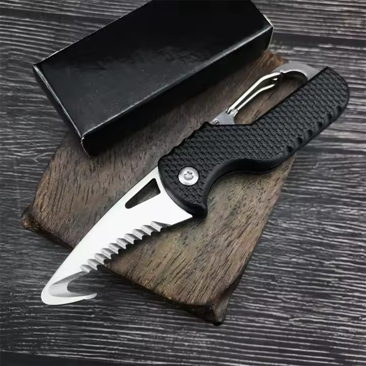Cuchillo Táctico De Sobrevivencia Miniatura Para Camping Y Pesca Con Hebilla Multifuncional Plegable Herramienta De Cortador Para El Hogar Y Bricolaje - 1