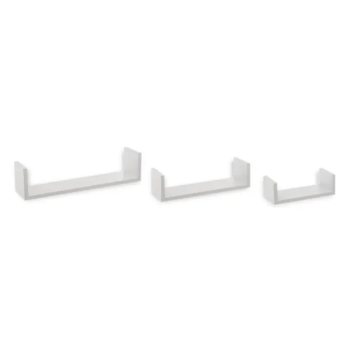 conjunto de 3 estante blanco mural Confortime. 22/32/42 - 1