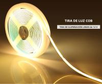 Tiras De LED COB Flexible 24V 12V 320LEDs/M 3000K 4000K 6000K Para Decoración De Habitaciones 1M 2M 3M 5M 10M Dimmable - details 0