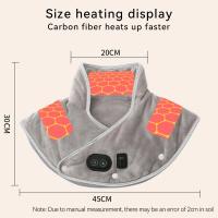 Calentador eléctrico de cuello y hombros, almohadilla masajeadora de tres engranajes, compresa caliente, calentador de Chal Cervical, USB para hombro, cuello, espalda, Brace relajante - details 5