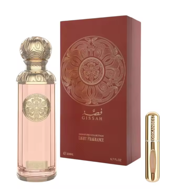 Perfume Calabria de Gissah  200ml Perfume Unisex de Lujo Amaderado Especiado, Elegancia y Sofisticación+ REGALO Atomizador Recargable de 5ml DRIKANBEST - 1