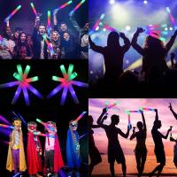 15/20Pcs LED Glow Sticks Coloridos Y RGB Para Fiestas Navidad Cumpleaños Boda Fiesta Supplies De Luz En Oscuridad - details 9