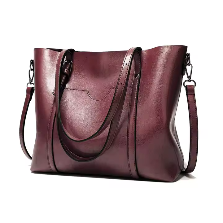 Bolsos de Mano para mujer de cuero elegante de gran capacidad Retro Vintage with Superior ASA - 1