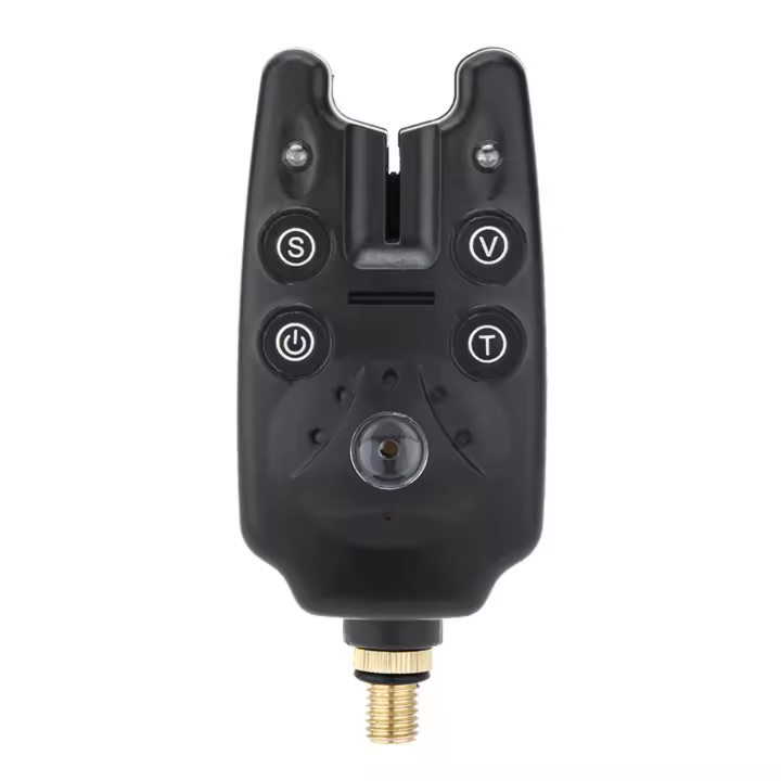Alarma De Pesca Ajustable 2 LEDs Resistente Al Agua Con Volumen Y Sensibilidad De Sonido Para Caña De Pescar - 1