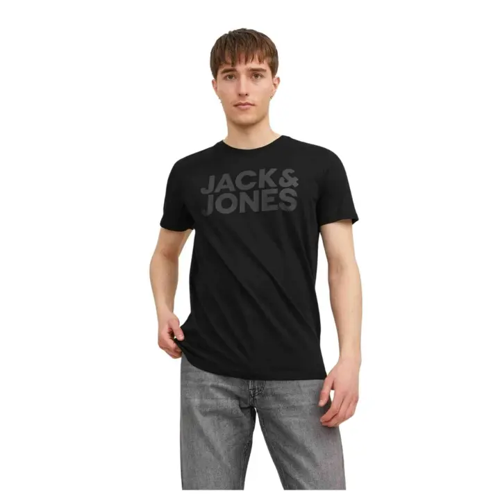 Camiseta de Manga Corta Jack&Jones  para hombre en color negro - 1