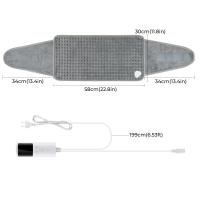 Almohadilla De Calor Eléctrica Multifuncional Para El Invierno Funda Calefactora Lavable Para Abdomen Espalda Cintura Alfombra Caliente Para Cama Sofá - details 11