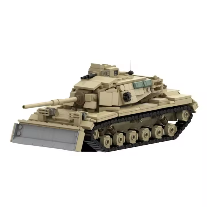 Bloques De Construcción MOC-166141 Bulldozer Tanque Modelo Para Niños Y Adultos Juguetes Educativos De Fuerza Terrestre Militar WW2 Regalo Para Niños Hombres - 1