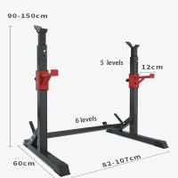 Ozio Fitness Soporte Rack Pesas Ajustable Negro Profesional Carga Máxima de 200 Kg - Estabilidad y Seguridad - Fácil Montaje - details 0