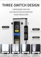 Linterna De Emergencia LED Super Brillante Con Fuente De Trabajo Y Magnete Alarma SOS Billetera Luz De Mano Impermeable Y Cargador De Batería - details 9