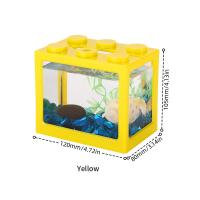 Acuario De Peces Miniatura Creativa DIY Bloques De Construcción Desmontables Para Escritorio Decoración Para Hogar Y Oficina Caja De Alimentación Para Betta - details 11