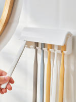 Soporte De Dientes Para El Muro De Plástico Blanco Para El Hogar 6 Dientes Adecuado Para Baño RV Armario Almacenamiento - details 7