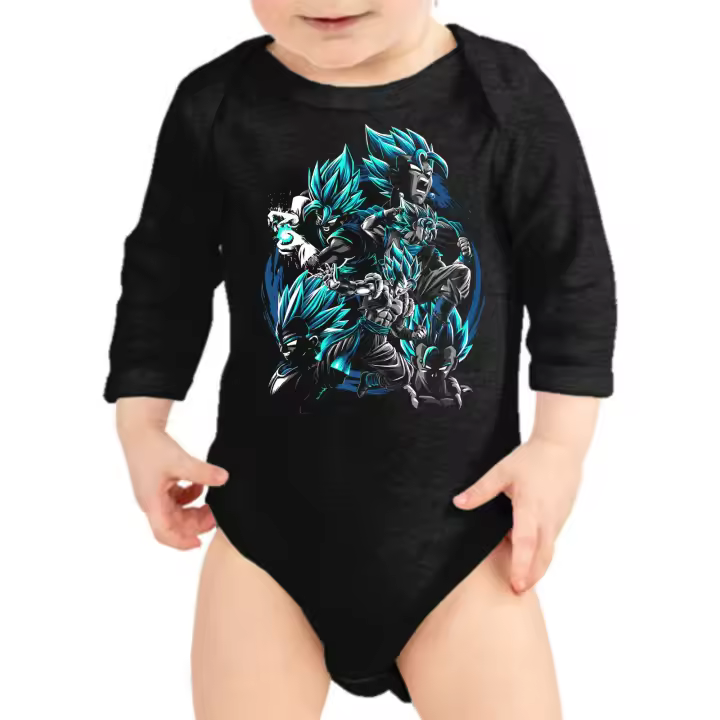 The Fan Tee Body Manga larga de Bebe Bola Ball Dragon Goku Vegeta Piccolo Gohan Super 342 - 1