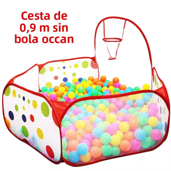 Pabellón De Balones Para Niños 1.5M Con Cesta Playón Infantil Para Interior Y Exterior Juguete Educativo Para Niños Y Niñas - 1