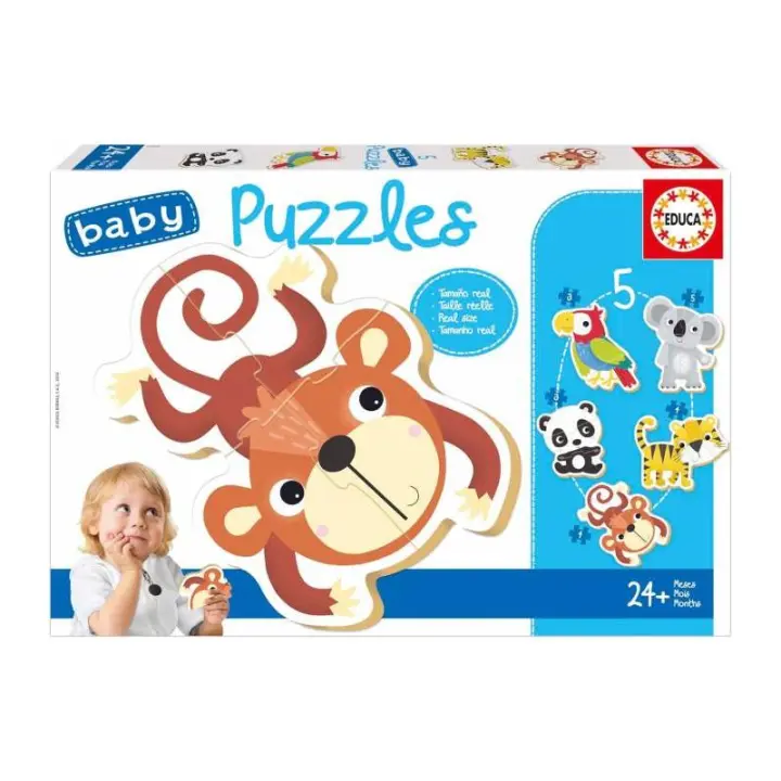 BABY PUZZLES PROGRESIVOS FAUNA SALVAJE DE EDUCA - 1