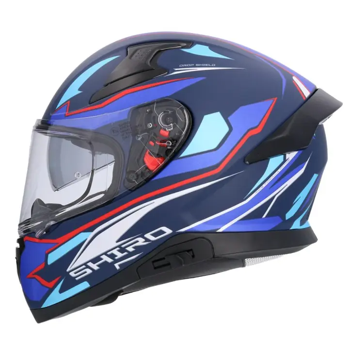 CASCO INTEGRAL SHIRO KATANA SHARP AZUL MATE - 1