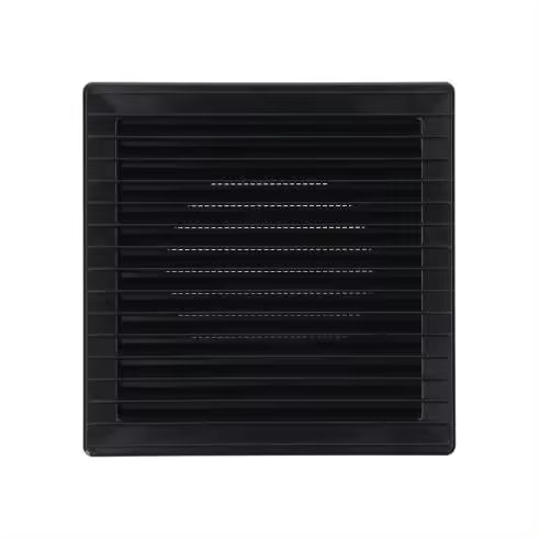 EDM Rejilla de Ventilación Cuadrada Empotrable con Mosquitera ABS 170x170mm Gris Antracita - EDM - 87730 Rejilla de ventilación Accesorios Varios Bricolaje Rejilla - 1