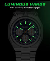 Reloj De Cuarzo Para Hombre MINI FOCUS Cronógrafo Resistente Al Agua Con Luminiscencia Y Calendario Correa De Acero Inoxidable Estilo Business - details 12