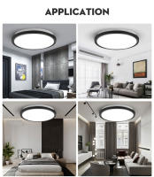 Lámpara De Techo LED Ultra Delgada Moderna 220V Para Sala De Estar Baño Dormitorio Cocina Iluminación Montada En Superficie - details 14