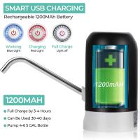 Dispensador de agua eléctrico automático - Recargable con batería de iones de litio - Alta compatibilidad y fácil de usar - Incorpora 2 ADAPTADORES para garrafas comerciales de 5/6/8 litros - details 5