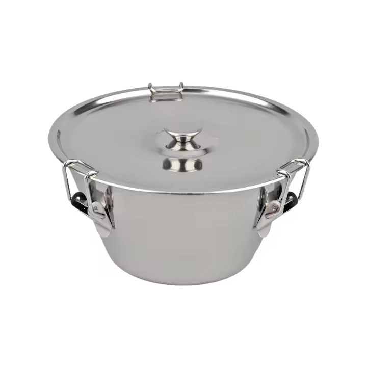 MAX HOME-Flanero con Tapa y Cierre de Acero Inoxidable, Recomendado para Postre y Flan, Molde Flanera16CM/18CM/20CM/22CM - 1
