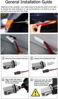 2PCS Luz De Señal Dinámica LED Para Subaro Impreza GC GM GF 1993-2001 Lámparas De Fender Con Indicadores Laterales Color Amarillo - details 7