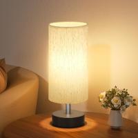 Lámpara de mesa pequeña para dormitorio, lámpara de mesita de noche, lámpara de mesita de noche sencilla, lámpara de mesa para sala de estar, lámpara de mesa de oficina (portalámparas E27) - details 1