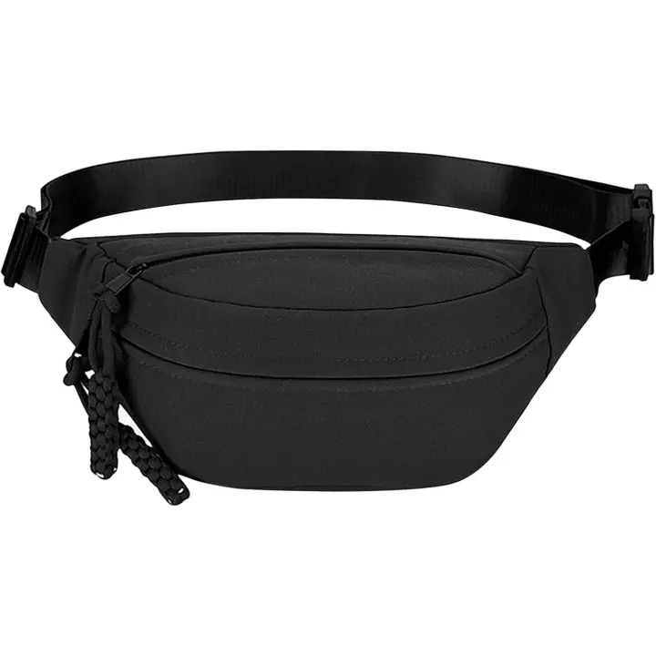 Riñonera Larga, riñonera de moda para hombre y Mujer, riñonera Cruzada, riñonera de viaje ajustable, Bolso Grande, adecuada para correr (Naranja) - 1