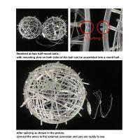 Lámpara Colgante De Rattan LED Para Navidad Y Ramadan Decoración De Fiesta Y Boda Al Aire Libre Cadena De Luces De Navidad - details 0