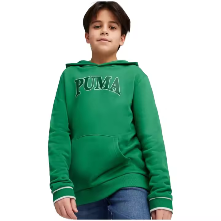 Sudadera con Capucha Puma Squad para niños unisex en color verde - 1