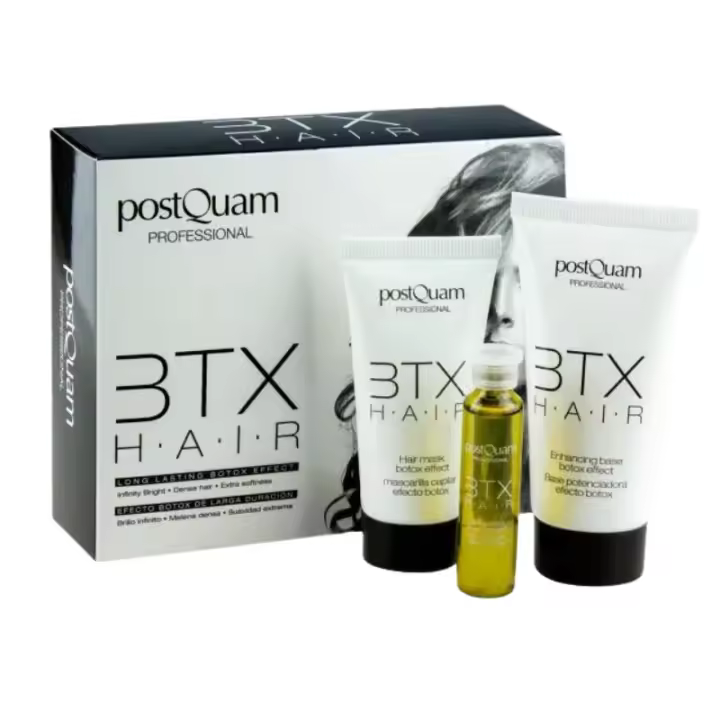 Pack Fiber BTX Tratamiento Capilar - Base Potenciadora + Mascarilla Capilar + Serum Capilar - Rellenador Capilar Efecto Botox a Base de Colágeno Marino, Keratina, Aceite de Argán, Aminoácidos y Fosfolípidos - 1