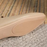 Zapatos Planos De Verano Para Mujer Con Tobillera Y Cierre De Hebilla En Microfibra De Color Oro Y Verde Estampado Texturizado De Tamaño Grande 34-43 Zapatos Elegantes Y Casuales - details 7