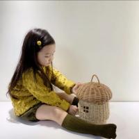 Cesta De Almacenamiento De Rotura En Hecho Ecológico Para Niños Decoración De Habitación De Niños Organizador De Estante Tejido Cesta De Picnic Portátil Fruta Para Casa De Muñecas - details 9