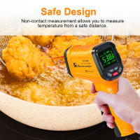 Termómetro Infrarrojo Profesional DT1000 DT1600 Con 13 Puntos De Láser No Contacto Pantalla Digital Alarma De Temperatura Alta Uso Industrial - details 8