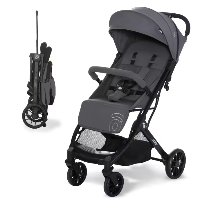 Asalvo Silla de Paseo Ultraligera para viajar Kubic 2 - Compacta, Reclinable, Plegado Automático y Apto como Equipaje de Mano - 1