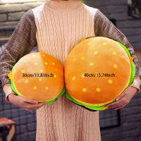 Cojín De Hamburger De Peluche 3D Simulación De Quesadilla Cojín Abrazable Para Decoración Del Hogar Relleno De Poliéster Estilo Moderno Para Niños - details 0