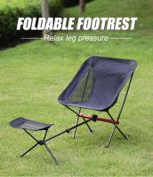Silla De Camping WESTTUNE Universal Con Soporte De Pies Plegable Y Ajustable Ligera Para Exterior Pesca Playa Senderismo - details 0