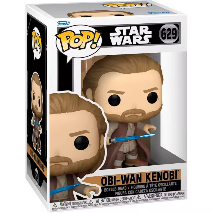 Figura Pop Star Wars Obi-Wan Kenobi 2 Obi-Wan Kenobi-Figura de Vinilo Coleccionable - Idea de Regalo- Mercancia Oficial - Juguetes para Niños y Adultos - Movies Fans - Muñeco para Coleccionistas y Exposición - 1