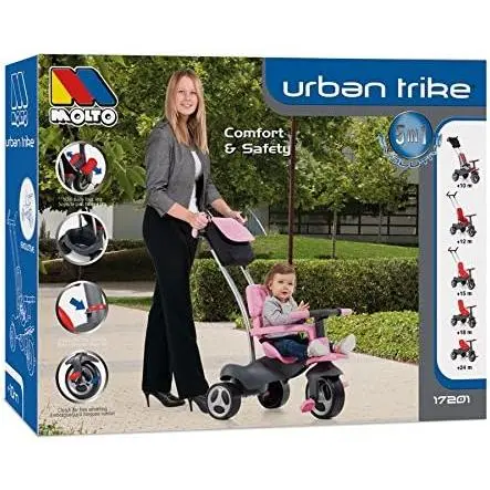 MOLTO Triciclo Infantil Urban Trike Soft Control Rosa (17201) - 1