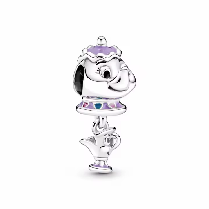 Charm Pandora Colgante Sra. Potts y Chip La Bella y la Bestia de Disney - 1