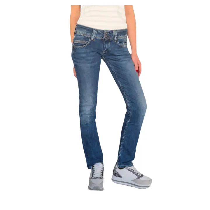 PEPE JEANS Vaqueros de corte recto y cintura baja para mujer  PL200029D24 VENUS - 1