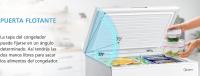 MIDEA Arcon Congelador Pequeño Horizontal de 99L, Motor Inverter, Control Electrónico de Temperatura, Tecnologia D-TYPE Tube, Cestas con Asa, Easy Move, Silencioso 39dBA, Bajo Consumo, Blanco - details 1